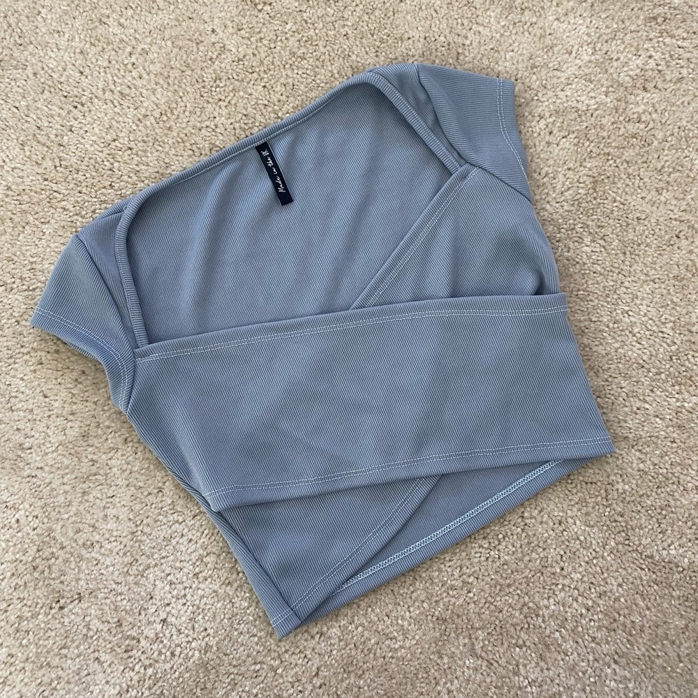 Blue Crop Top Size 6
